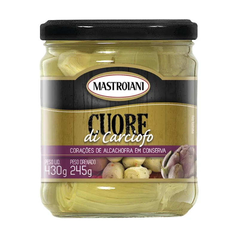 Coração de Alcachofra em Conserva Mastroiani 245g