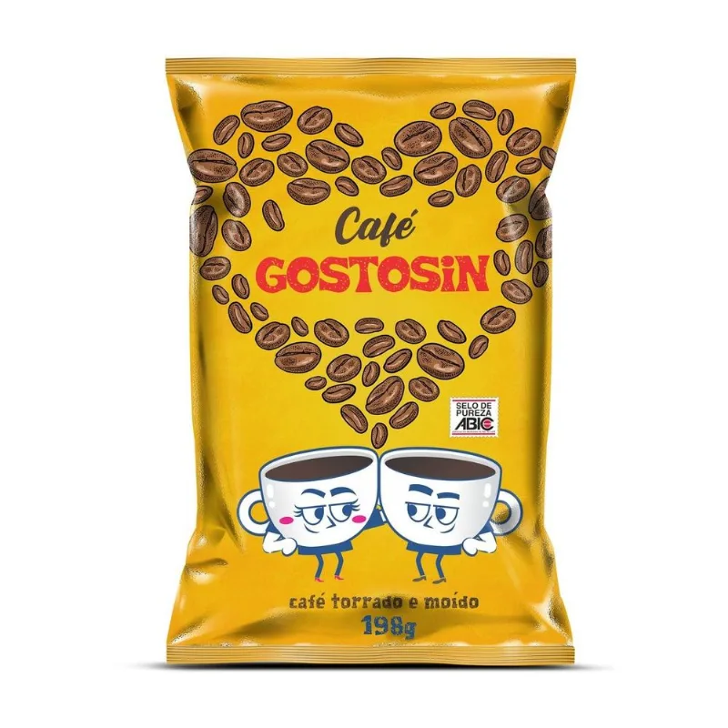 Café em Pó Gostosin Torrado e Moído Tradicional Pacote 198g