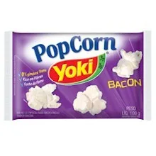 Pipoca Para Micro Ondas Bacon Yoki Pacote 100g - YOKI - Mercearia