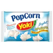 Pipoca Para Micro Ondas Manteiga Light Yoki Pacote 100g - YOKI - Mercearia