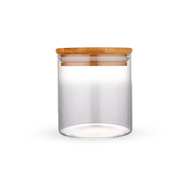 Pote Hermético Para Alimentos Condimentos Temperos 270ML Com Tampa de Bambu - Show House