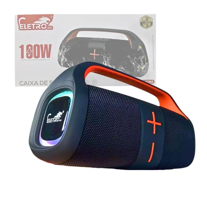 Caixa De Som Bluetooth Portátil À Prova D'agua 100w