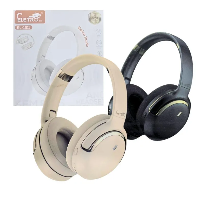 Fone De Ouvido Bluetooth 5.3 Redução De Ruído Anc Headset - OUTRAS - áudio