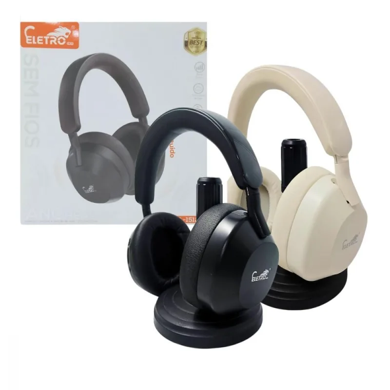 Fone De Ouvido Bluetooth 5.3 Redução De Ruído Anc Headset - OUTRAS - áudio
