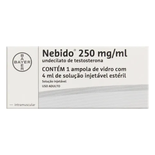 Nebido 250mg/ml Inj Amp X 4ml - BAYER - Farmácia