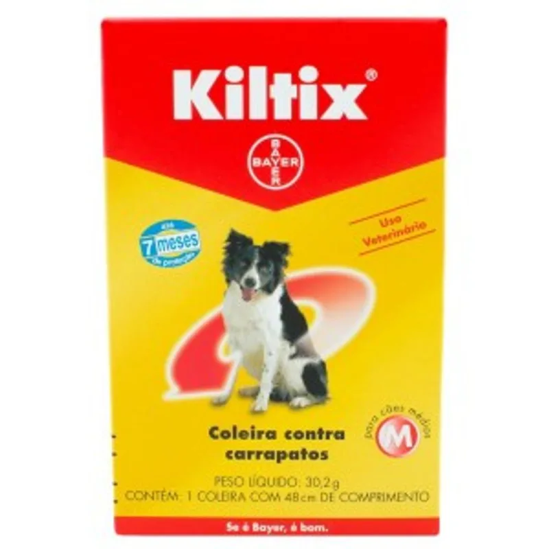 COLEIRA ANTICARRAPATOS KILTIX - Cães Médios- coleira com 48cm