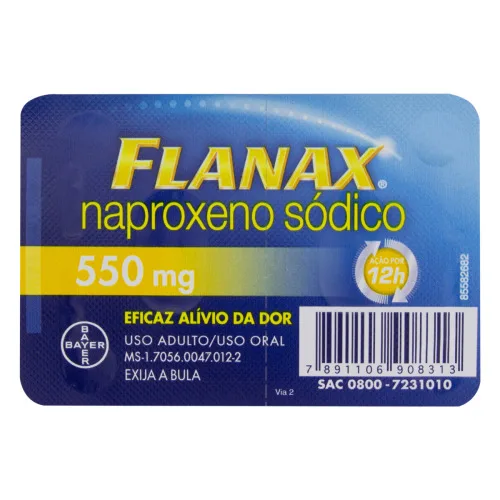 FLANAX 550MG BAYER 2 COMPRIMIDOS - BAYER
