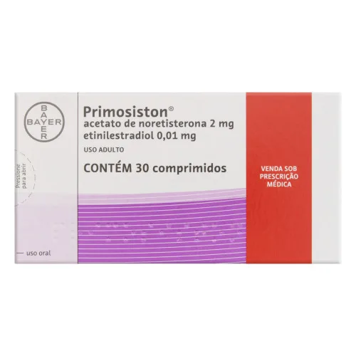 PRIMOSISTON C/ 30 COMPRIMIDOS ANTICONCEPCIONAL - BAYER - Produtos Farmacêuticos