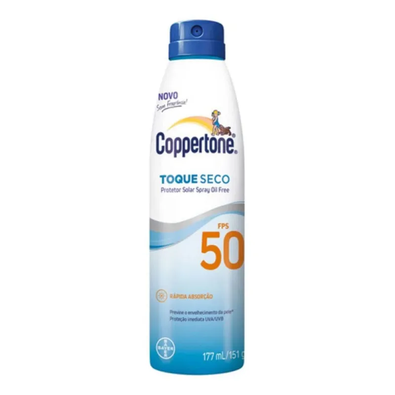 Protetor Solar Coppertone Oil Free Spray FPS 50 177ml - Coppertone - Protetor Solar