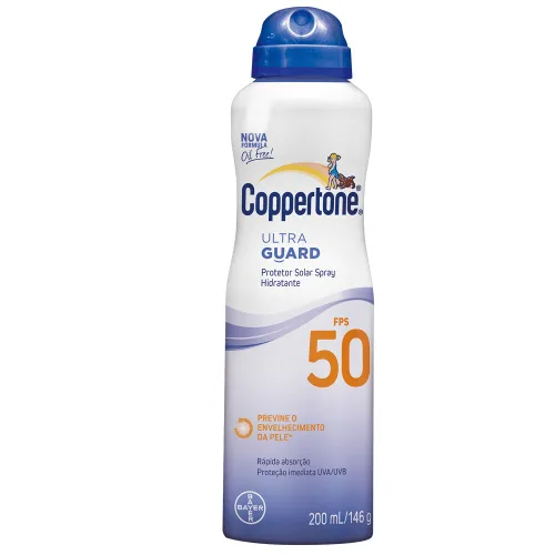 Coppertone Bronz Fps 50 200ml Aero Ultra Guard - COPPERTONE - Higiene E Beleza