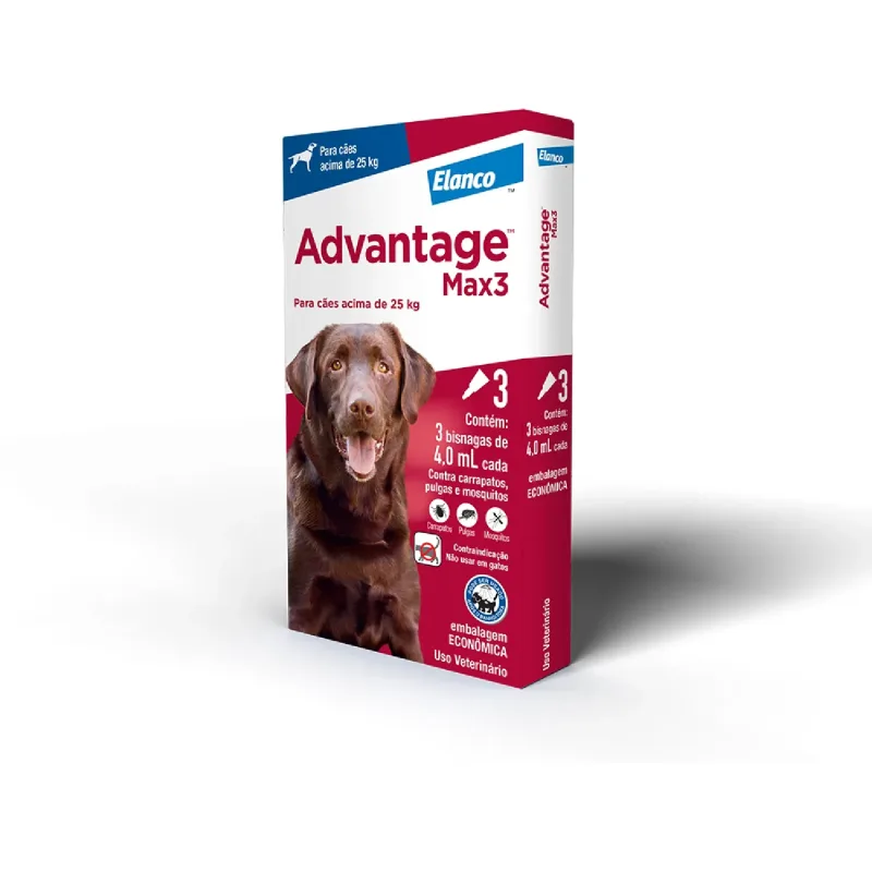 Antipulgas Advantage Max3 Cães mais de 25kg - Advantage