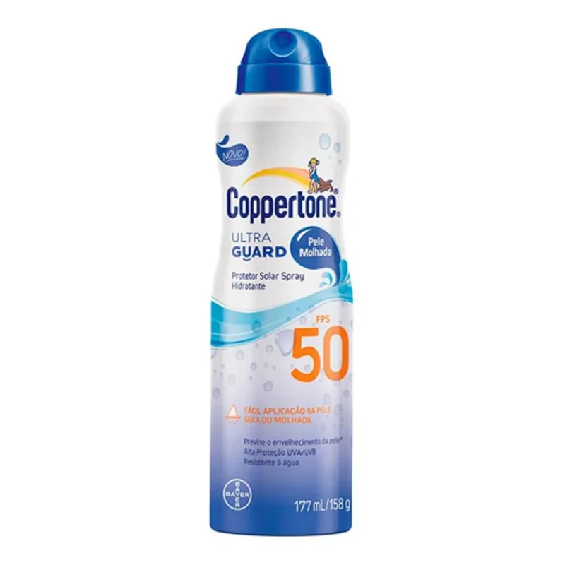 Protetor Solar Coppertone Ultraguard Pele Molhada FPS 50 177 ml - Coppertone - Protetor Solar