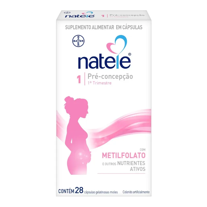 Suplemento Alimentar Natele Pré Concepção Bayer 28 Capsulas