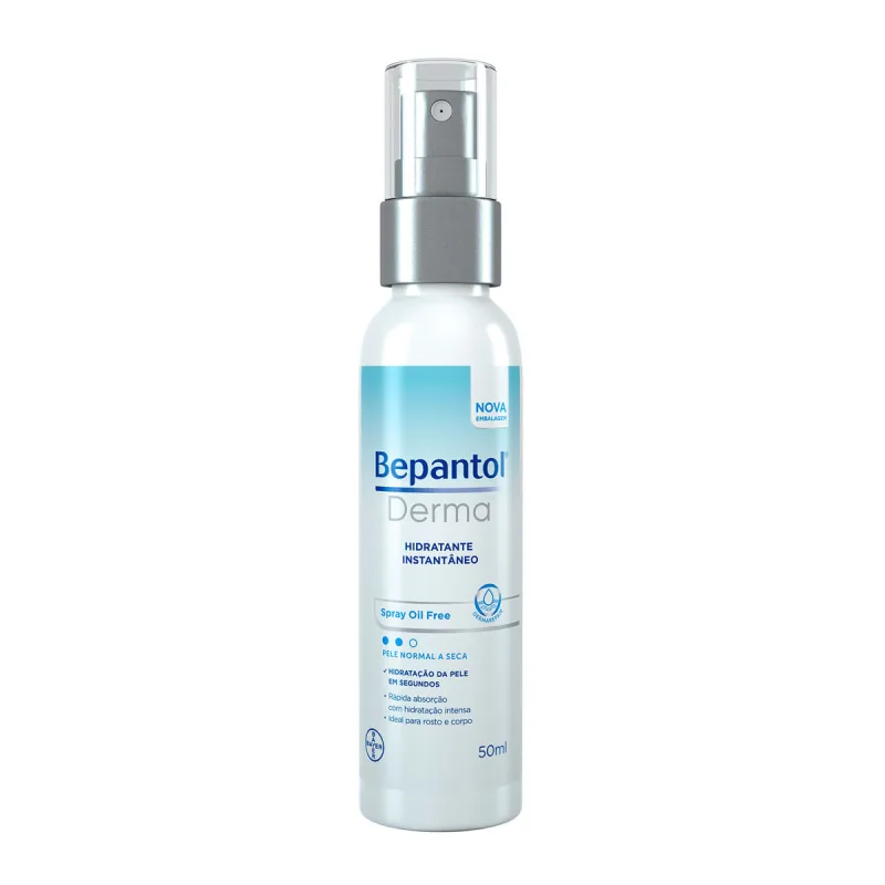 Hidratante Corporal e Facial Bepantol Derma Hidratação Instantânea 50ml Spray - Bepantol - Dermocosméticos