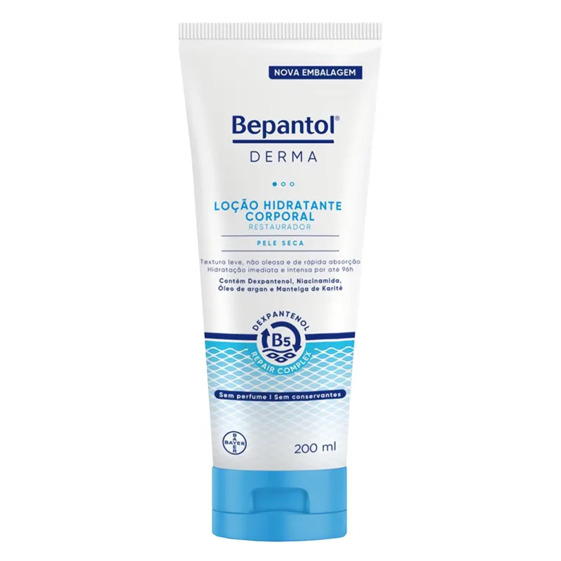 Loção Corporal Bepantol Derma Hidratante Restaurador 200ml - Bepantol - Dermo E Beleza