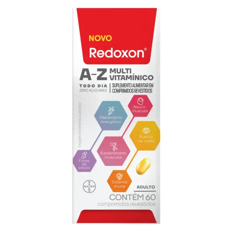 Multivitamínico Redoxon A-Z Adulto - 60 Comprimidos - Redoxon - Medicamentos