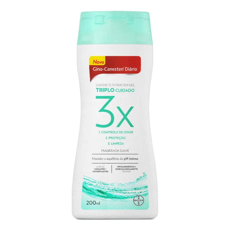 GINO CANESTEN TRI CUIDADO 200ML-DEMAIS PROD - Gino-Canesten - Higiene Pessoal