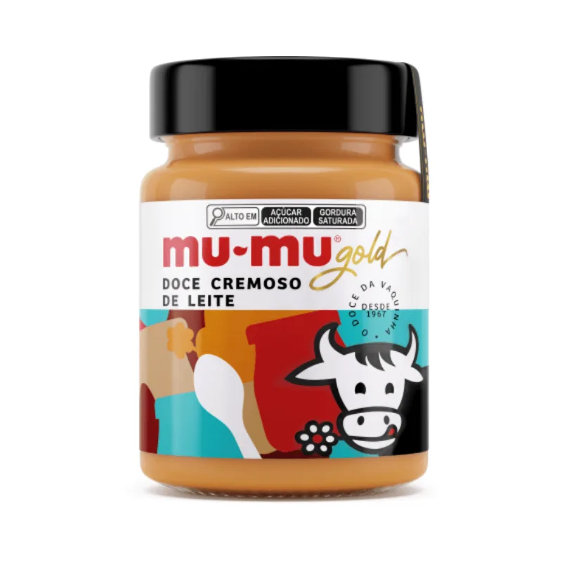Doce de Leite Cremoso Mu-Mu Vidro 420g Doce Leite Mumu 420g Gold