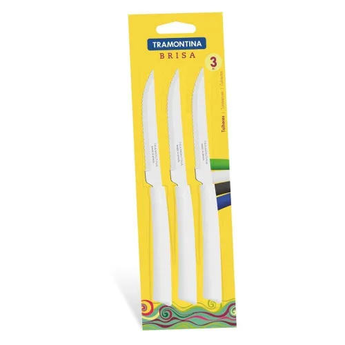 Cj Faca Brisa Branco 3 Pcs R23150/384 - BRISA - Bazar