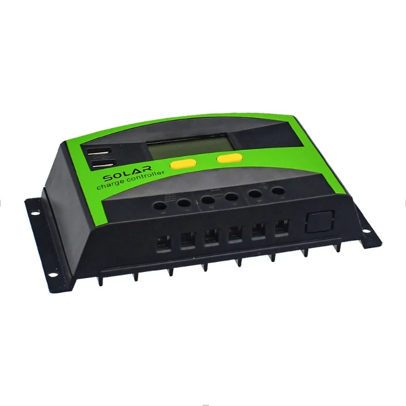 Controlador de Carga PWM Painel Solar 30A 12/24V Anxt