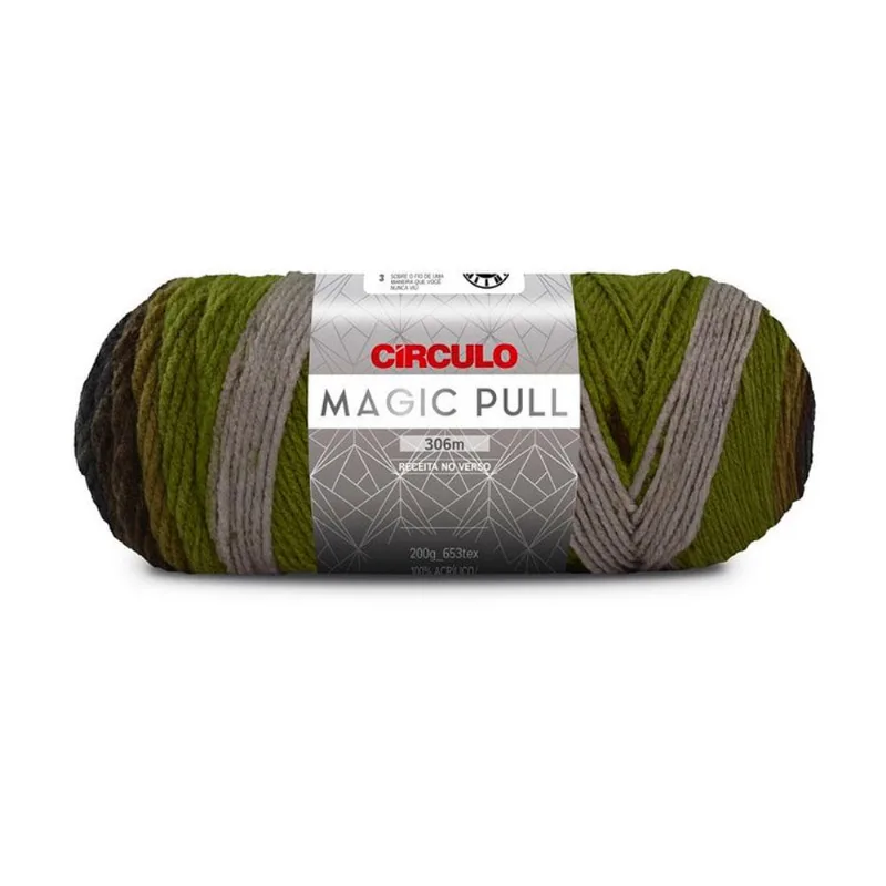 Linha Circulo Fio Magic Pull 200gr 8681 CAMUFLAGEM
