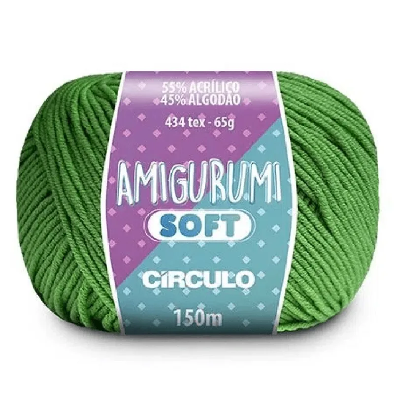 Linha Amigurumi Soft 55%acr 45%alg C/150m 5069 Samambaia