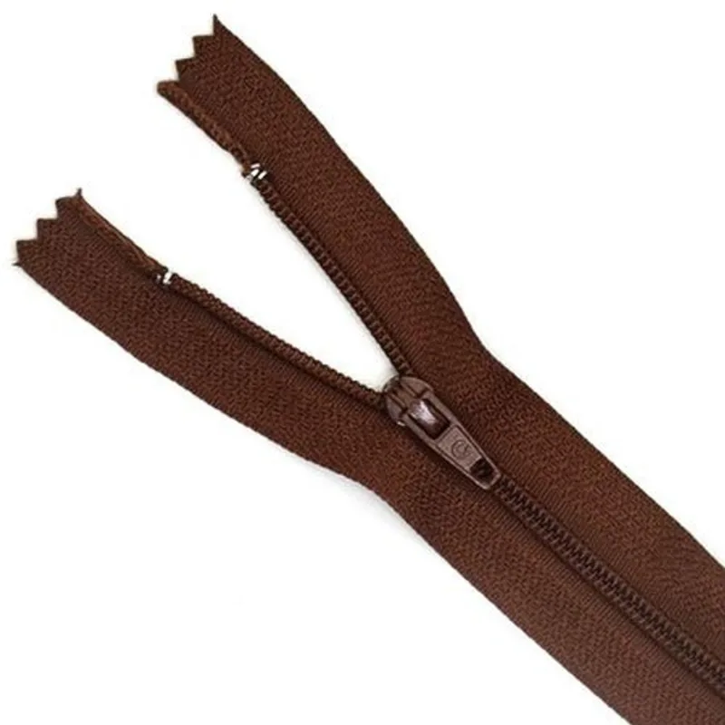 ZIPER NYLON FIXO 50CM COR 331 CHOCOLATE