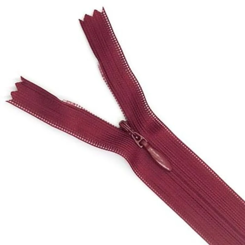 ZIPER NYLON INVISIVEL 30CM COR 527 MARSALA