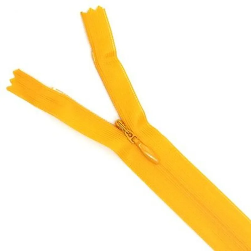 ZIPER NYLON INVISIVEL 50CM COR 506 CANARIO