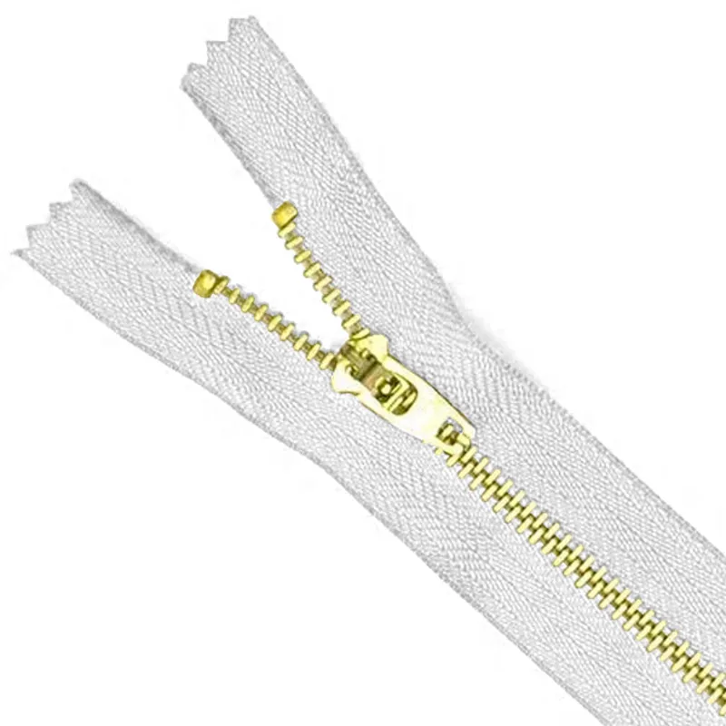 ZIPER METAL N4 18CM COR 501 BRANCO
