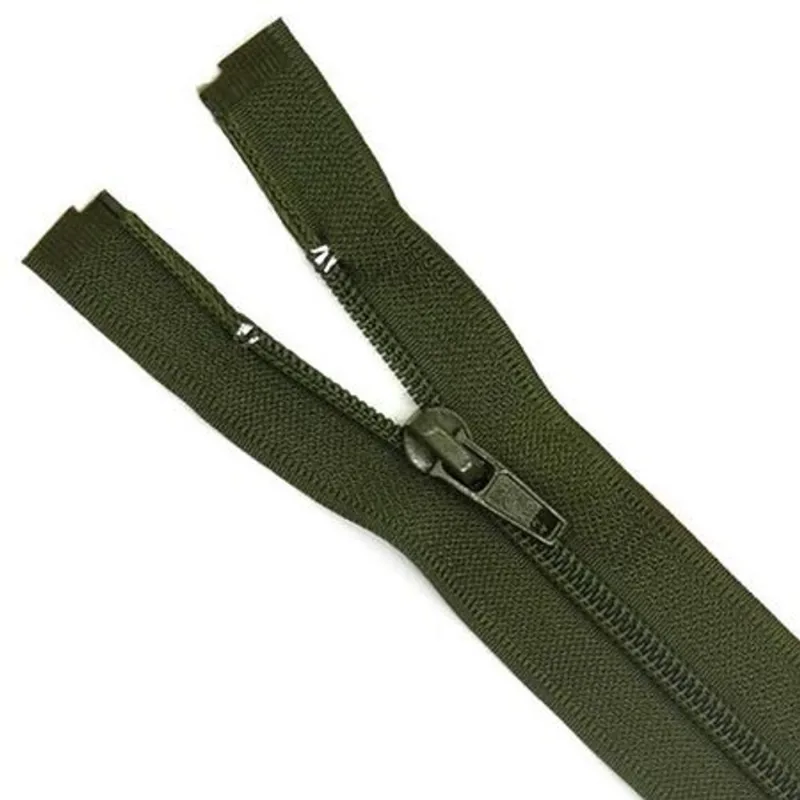 ZIPER NYLON DESTACAVEL N5 50CM COR 566 MILITAR