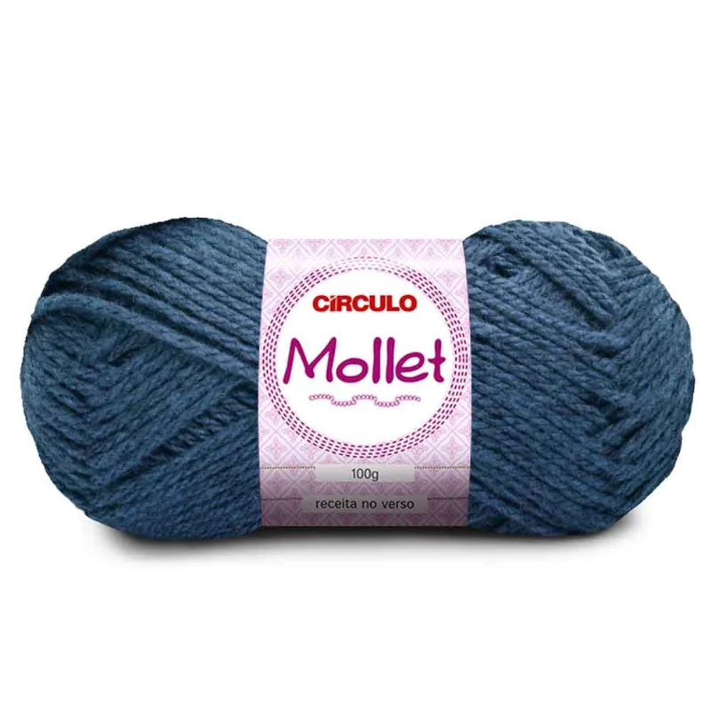 Fio Circulo Mollet 200M Em Acrilico Com 100G Mergulho 2423