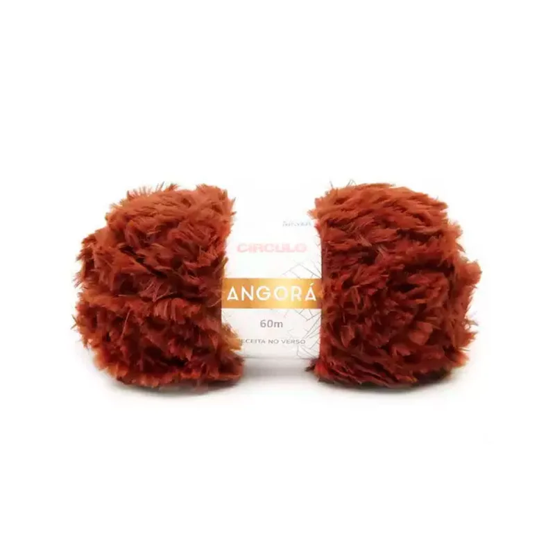 LINHA CIRCULO FIO ANGORA 100GR 7351 ARGILA VERMELHA