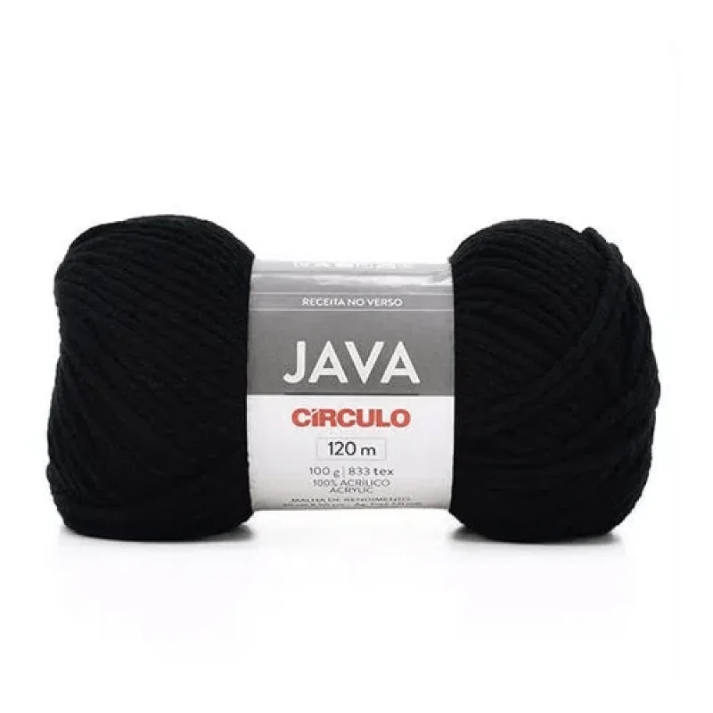 Linha Circulo Fio Java 100gr COR 8990 PRETO