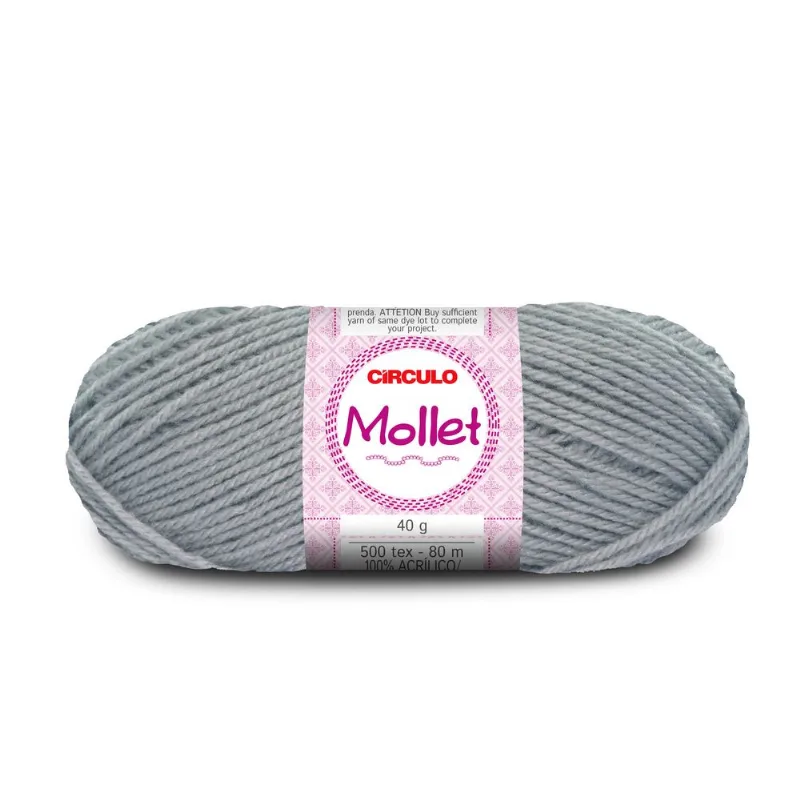 Fio Circulo Mollet 80M Em Acrilico Com 40G Polar 8088