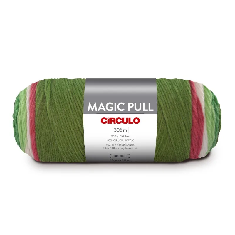 Linha Circulo Fio Magic Pull 200gr Cor 9028 Vitoria Regia