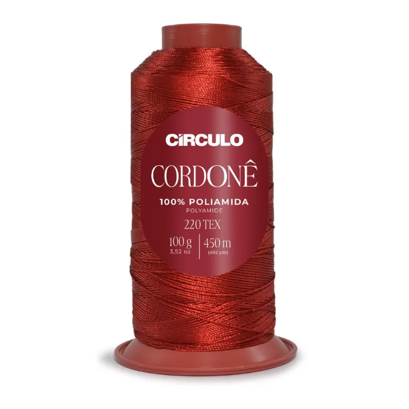 Fio Cordone 449296 Cor 3583 Cereja