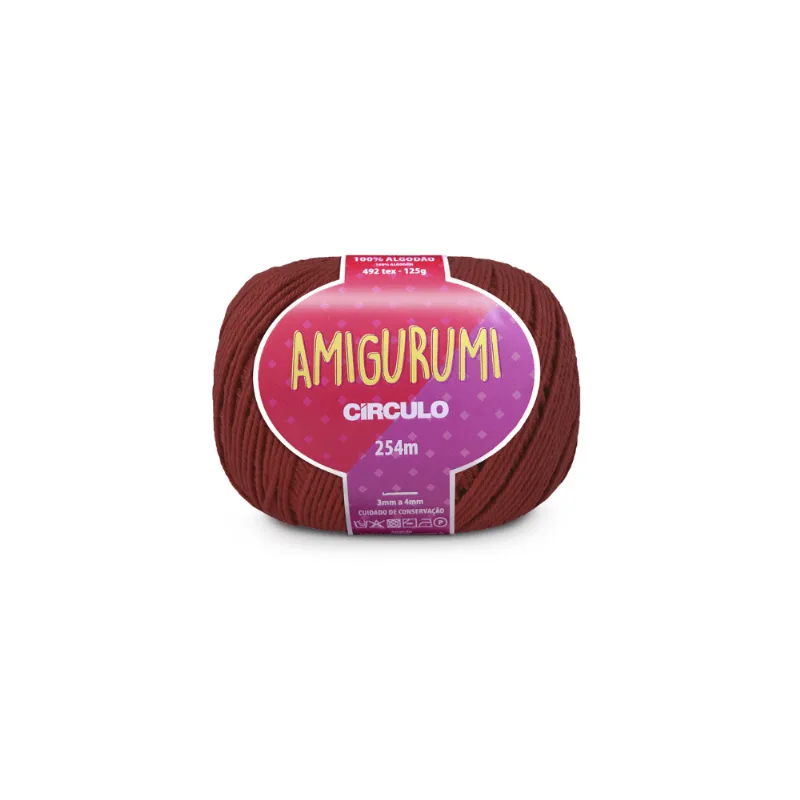 Linha Circulo Amigurumi 125gr Cor 7078 Pimenta Rosa