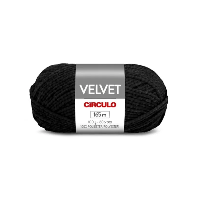 Linha Velvet 100g 461059 Cor 940 Preto