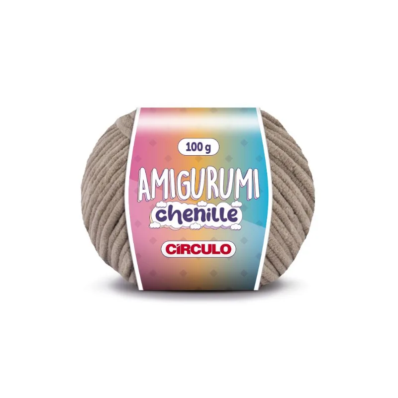 Linha Amigurumi Chenille C/110m Cor 7066 Pedra Quente