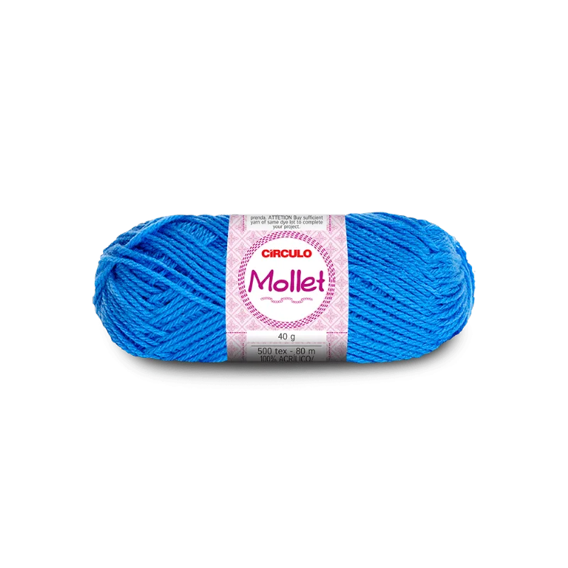 Linha Circulo Fio Mollet 40gr 2403 ACQUA