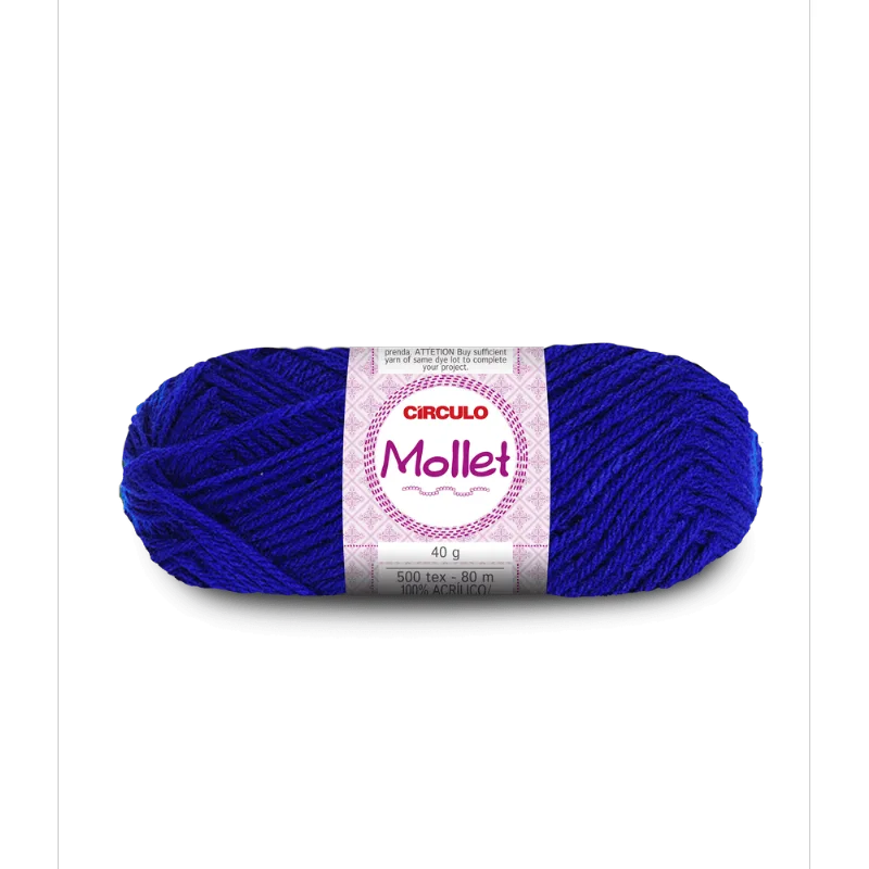 Linha Circulo Fio Mollet 40gr 512 AZUL BIC