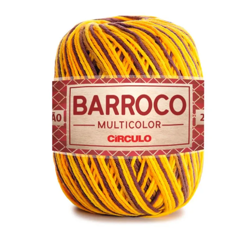 Barbante Barroco Multicolor P/Crochê Girassol 9492