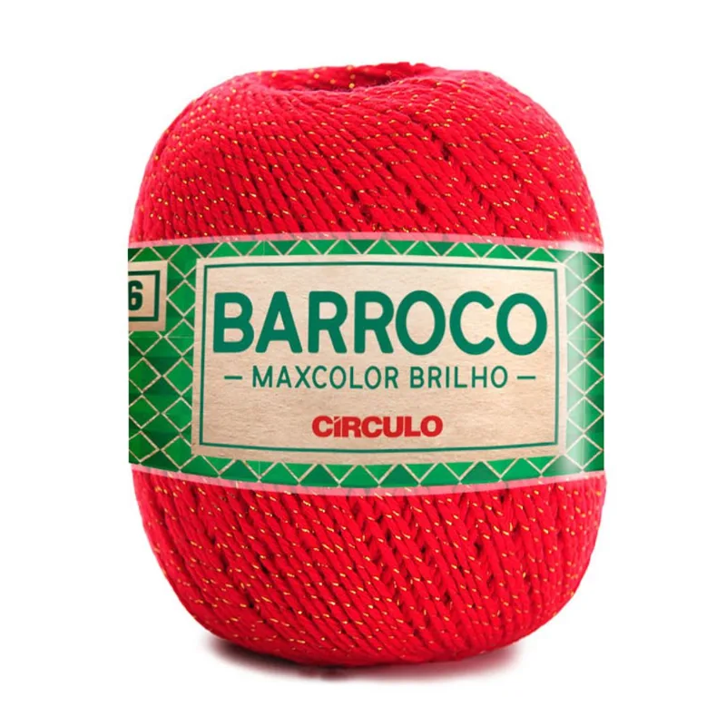 Barbante Maxcolor Brilho P/Crochê Malagueta 3501