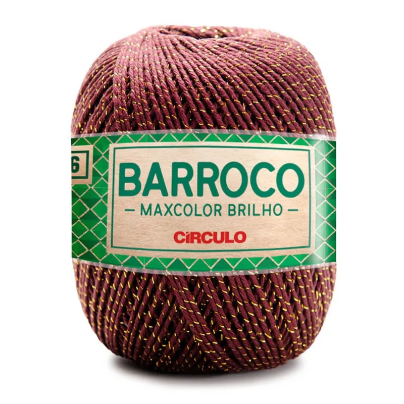 Barbante Maxcolor Brilho P/Crochê Tabaco 7311