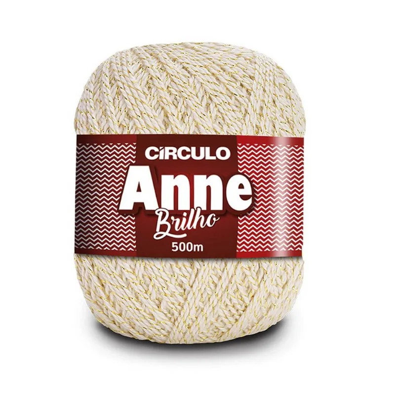 Linha Circulo Anne Brilho 500M Com 150G Natural 020