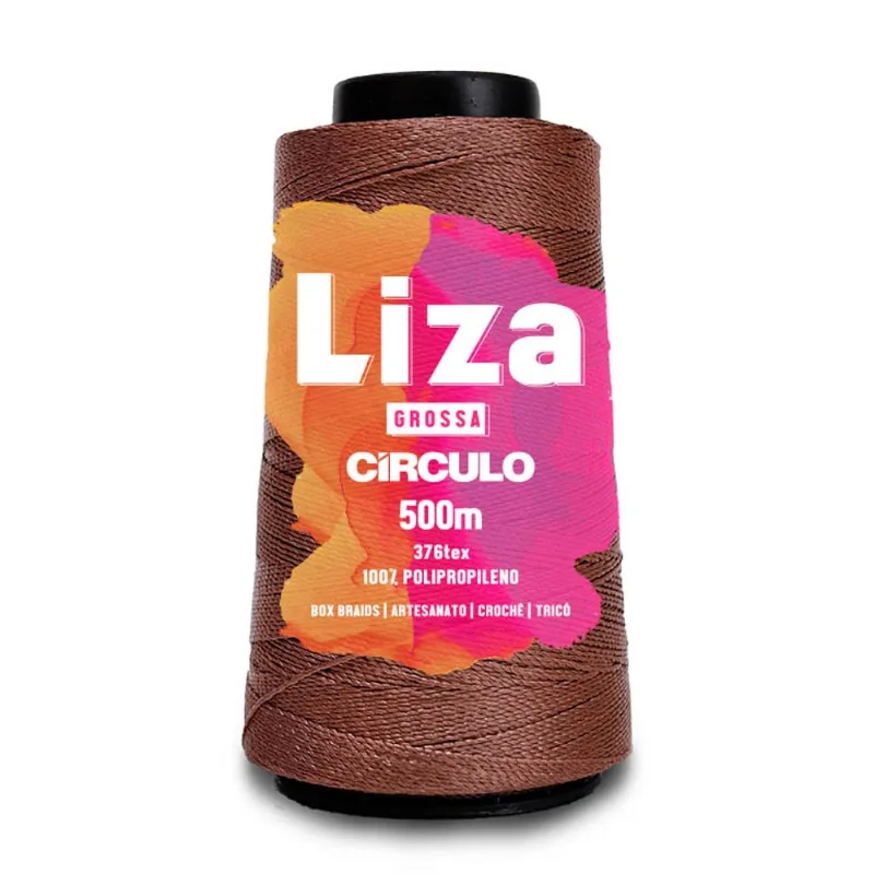 FIO CIRCULO LIZA GROSSA 500M EM ACRÍLICO COM 187G Raiz 7393