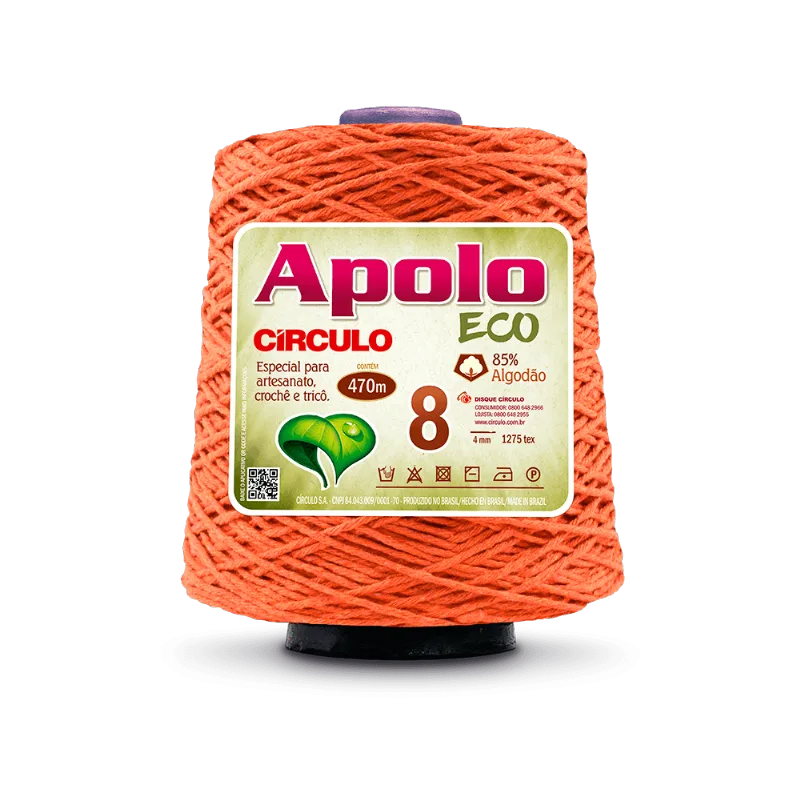 Linha Apolo Eco 8 600gr 4445 Tangerina