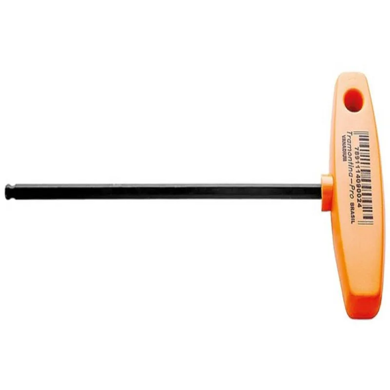 Chave Cabo T Ponta Hexagonal Allen Abaulada 6x180mm Tramontina PRO Tramontina