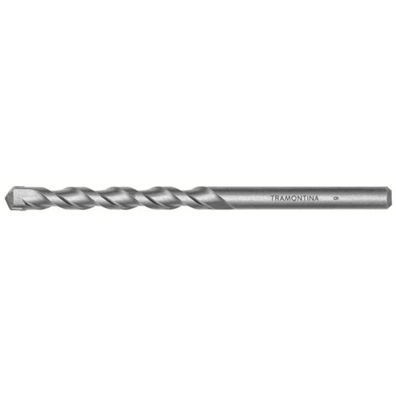 Broca para Concreto 9,5x120mm 3/8" Tramontina MASTER em Aço Especial Acabamento Jateado DIN 8039 Tramontina